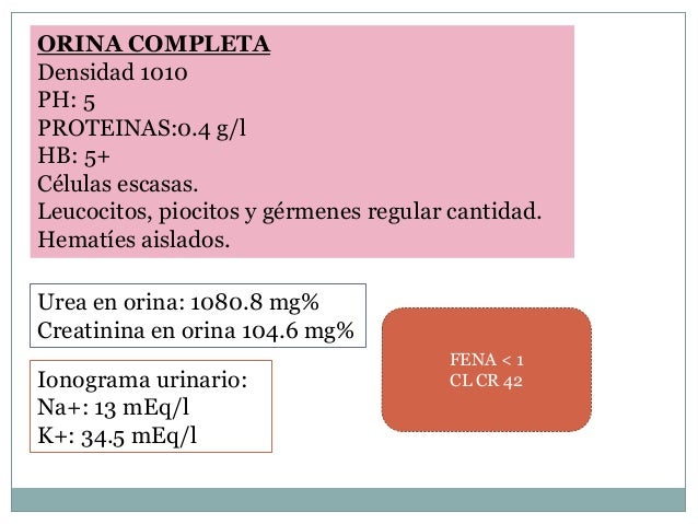 ionograma urinario